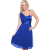 Fashionable Sheer Sexy One Shoulder Evening Cocktail Prom Party Dress Cobalt Blue Sheer - ワンピース・ドレス - $39.99  ~ ¥4,501