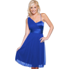 Fashionable Sheer Sexy One Shoulder Evening Cocktail Prom Party Dress Cobalt Blue Sheer - Dresses - $39.99  ~ £30.39