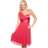 Fashionable Sheer Sexy One Shoulder Evening Cocktail Prom Party Dress Ruby Red Sheer - Dresses - $39.99 