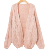 Fashion knit sweater cardigan - Cardigan - $45.99 