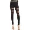Fashionomics Womens Active Mesh Insert Cotton Sexy Leggings - Pants - $11.99  ~ £9.11
