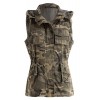 Fashionomics Womens Vintage Camouflage Cotton Safari Utility Vest With Removable Hood - Jaquetas e casacos - $39.99  ~ 34.35€