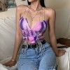 Fashion suspenders dyed drawstring sexy exposed navel vest - Košulje - kratke - $19.99  ~ 126,99kn