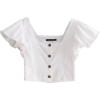 Fashion wild laminated tops - Shirts - $25.99 
