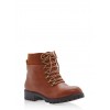 Faux Leather Lace Up Booties - Botas - $19.99  ~ 17.17€