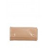 Faux Leather Two Button Wallet - Wallets - $7.99 