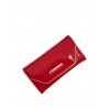 Faux Patent Leather Flap Wallet - Wallets - $7.99 