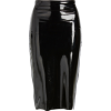Faux Patent Leather Midi Skirt COMMANDO - Suknje - 