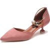 Faux Pearl Decor Kitten Heels - Klasični čevlji - 