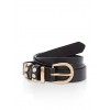Faux Pearl Detail Skinny Belt - Cinture - $3.99  ~ 3.43€