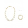 Faux Pearl Necklace with Bracelets and Earrings - Bracelets - $6.99  ~ £5.31