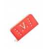 Faux Pearl Studded Double Zip Wallet - 钱包 - $7.99  ~ ¥53.54