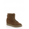 Faux Suede High Top Wedge Sneakers - Sneakers - $24.99  ~ £18.99