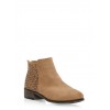 Faux Suede Perforated Booties - Boots - $19.99 