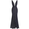 Fazadess Women Sequins Prom Party Dress Backless Formal Evening Gown - Dresses - $51.88 