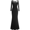 Fazadess Women's Brief Lace Long Sleeve Prom Party Dress - Dresses - $45.99 