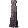 Fazadess Womens Floral Lace Formal Party Maxi Dress - 连衣裙 - $66.99  ~ ¥448.86