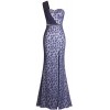 Fazadess Women's Lace One Shoulder Stretchy Split Formal Evening Party Dress - Dresses - $54.99 