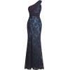 Fazadess Women's One Shoulder Pleated Lace Prom Evening Party Dress - ワンピース・ドレス - $68.99  ~ ¥7,765