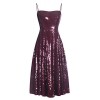 Fazadess Women's Sequin Backless Flared Cocktail Party Dress - Dresses - $55.55 