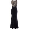 Fazadess Women's Sequin Brief Elegant Splicing Mermaid Evening Dress - Dresses - $70.99 