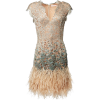 Feathered Dress - Dresses - 