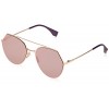 Fendi 0194S DDB Gold Copper 0194S Round Sunglasses Lens Category 3 Lens Mirrore - Eyewear - $148.77  ~ 127.78€