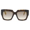 Fendi FF 0263 086 Dark Havana Plastic Sunglasses Gold Mirror Lens - Eyewear - $169.15 