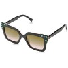 Fendi FF0260/S 3H2 Black / Pink FF0260/S Square Sunglasses Lens Category 2 Lens - Eyewear - $177.00 