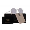 Fendi FF0291/S Sunglasses Palladium Grey w/Grey Silver Mirror Lens 48mm 010DC FF0291S FF 0291S FF 0291/S - Eyewear - $229.99  ~ 197.53€