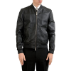 Fendi Men's Black 100% Leather Full Zip Bomber Jacket US M IT 50 - Outerwear - $2,199.99  ~ 1,889.54€