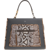 Fendi Runaway Leather & Genuine Python  - Hand bag - 
