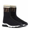 Fendi Embroidered high-top sneakers - Boots - 