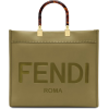 Fendi Sunshine logo-debossed leather tot - ハンドバッグ - 