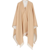 Fendi logo print frayed cape - Overall - 