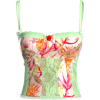 Finesse floral lace corset top - Koszule - krótkie - 