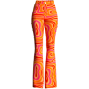 Finesse orange pattern pants - ジーンズ - 