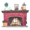 Fireplace - Illustrazioni - 