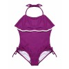 Firpearl Girls One Piece Swimsuit Falbaba Flounce Skirted Kids Swimwear Cute Mermaid Print - 水着 - $17.99  ~ ¥2,025