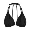 Firpearl Women's Triangle Bikini Tops Push Up Ruched Halter Swimsuit Tops - 水着 - $16.99  ~ ¥1,912