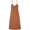 Fiscardo polka-dot linen midi dress - sukienki - 