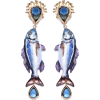 Fish Hook Earrings - Uhani - 