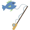 Fishing Pole - イラスト - 