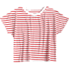Fitted Striped Crop Tee - Tシャツ - 