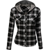 Flanel hoodie jacket - アウター - 