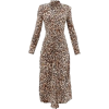 Flared Animal Print Dress - Kleider - 