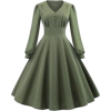 Flared Vintage Dress 2 - Dresses - 