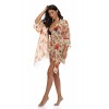 Floating Time Women's Floral Chiffon Kimono Cardigan Summer Beachwear Swimsuit Cover up - Swimsuit - $18.99 