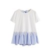 Floerns Women' Short Sleeve Summer T Shirt Peplum Top - Camiseta sem manga - $15.99  ~ 13.73€