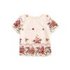 Floerns Women's Summer Floral Print Short Sleeve T Shirt Top - Shirts - $16.99 